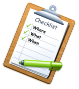 Checklist Where What When
